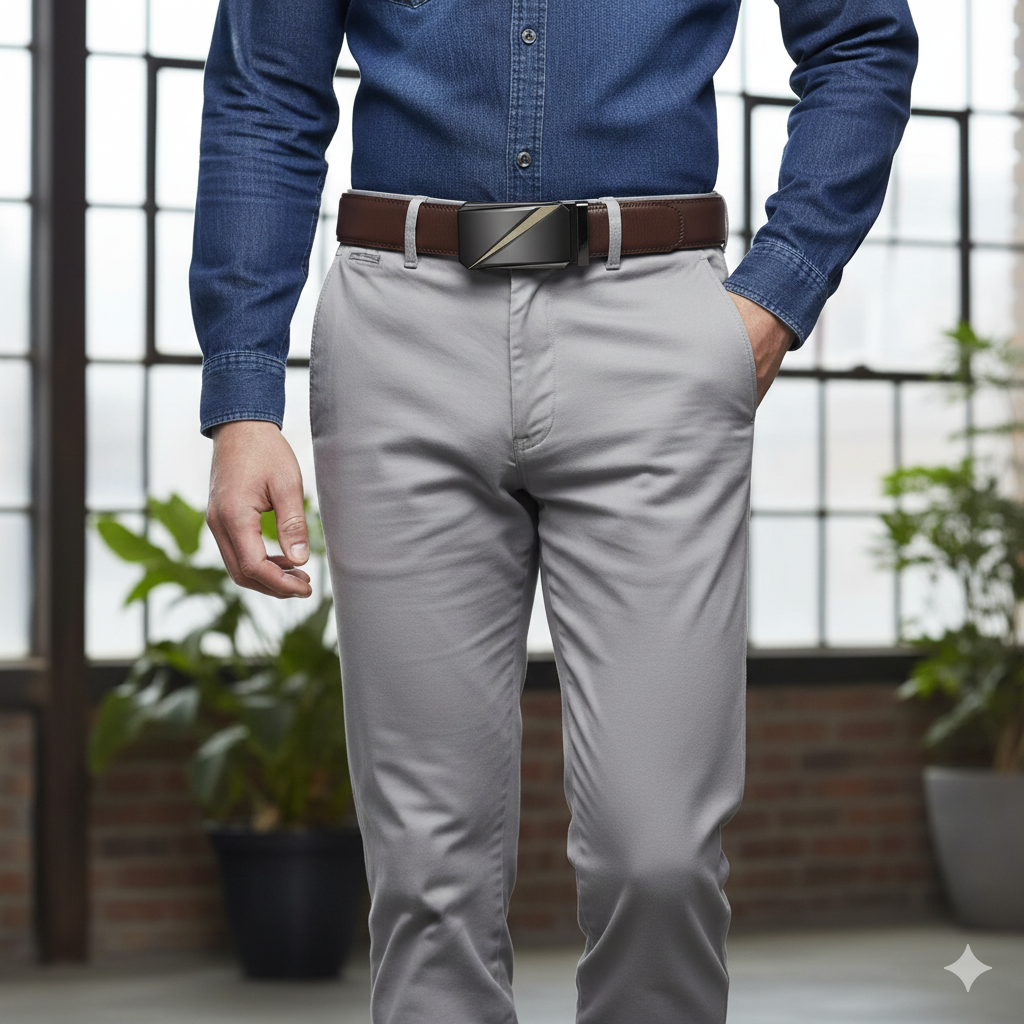 Ceinture Automatique Homme En Cuir Véritable