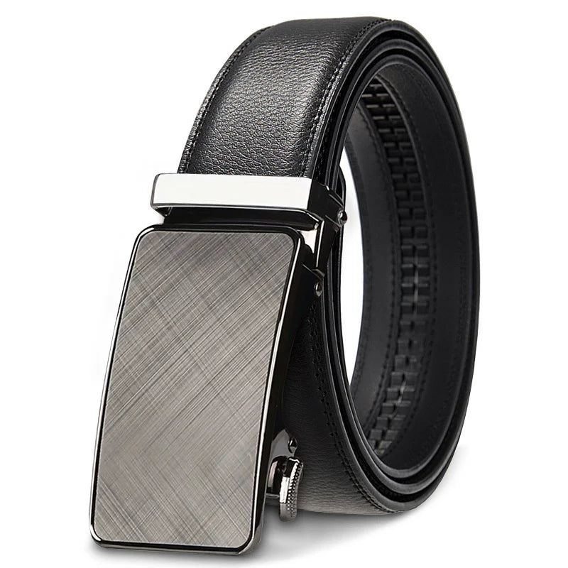 Ceinture Automatique Ajustable en Cuir Homme