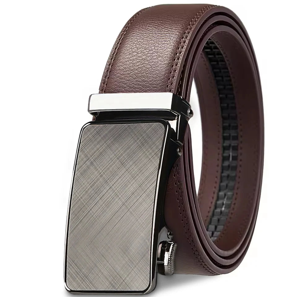 Ceinture Automatique Ajustable en Cuir Homme
